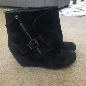 Black ankle booties